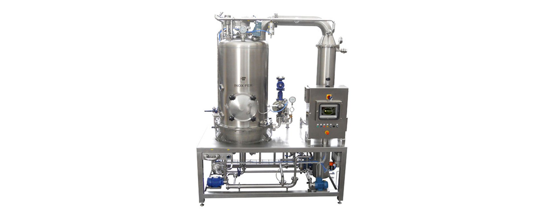 Double jacketed steam kettle