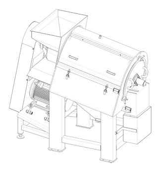 sieving refining machine fruit & tomato production line