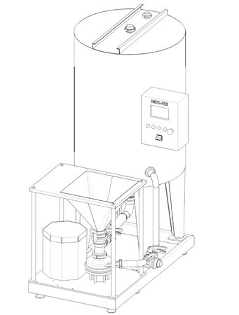 mixing system for juices production line