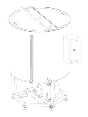 storage tank for juices production line