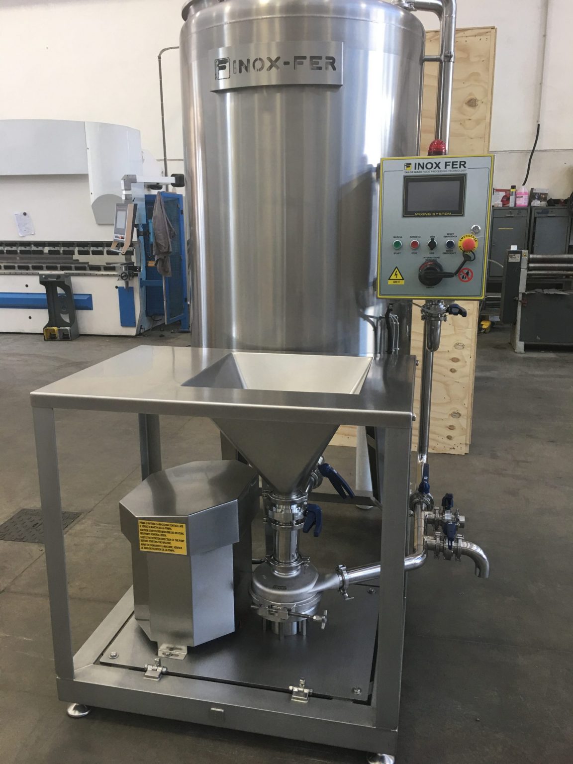 Salt Brine Mixer for a homogeneous brine Brine systems InoxFer