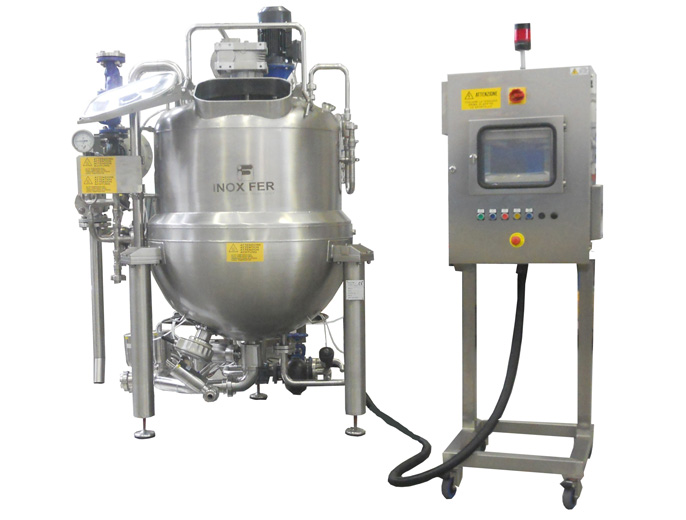 cooking kettle for sauce production