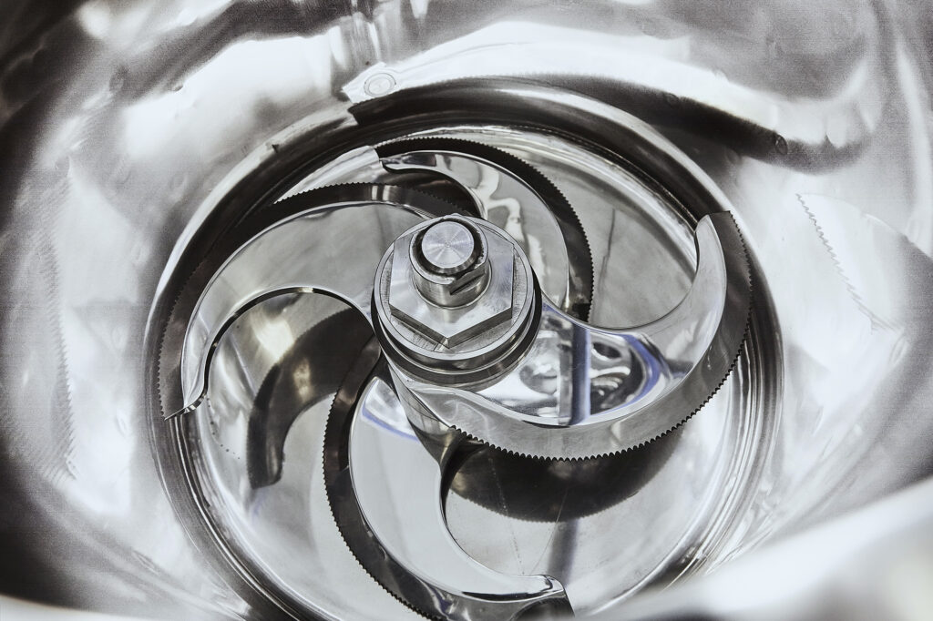 Smooth and sanitizable food grade stainless steel surface