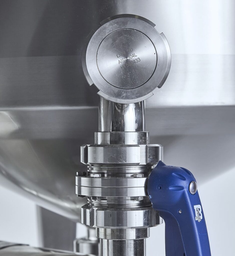 Impianto alimentare realizzato in acciaio inox AISI 304