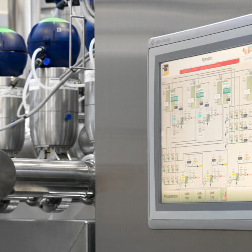 controllo automatico del sistema CIP da pannello operatore