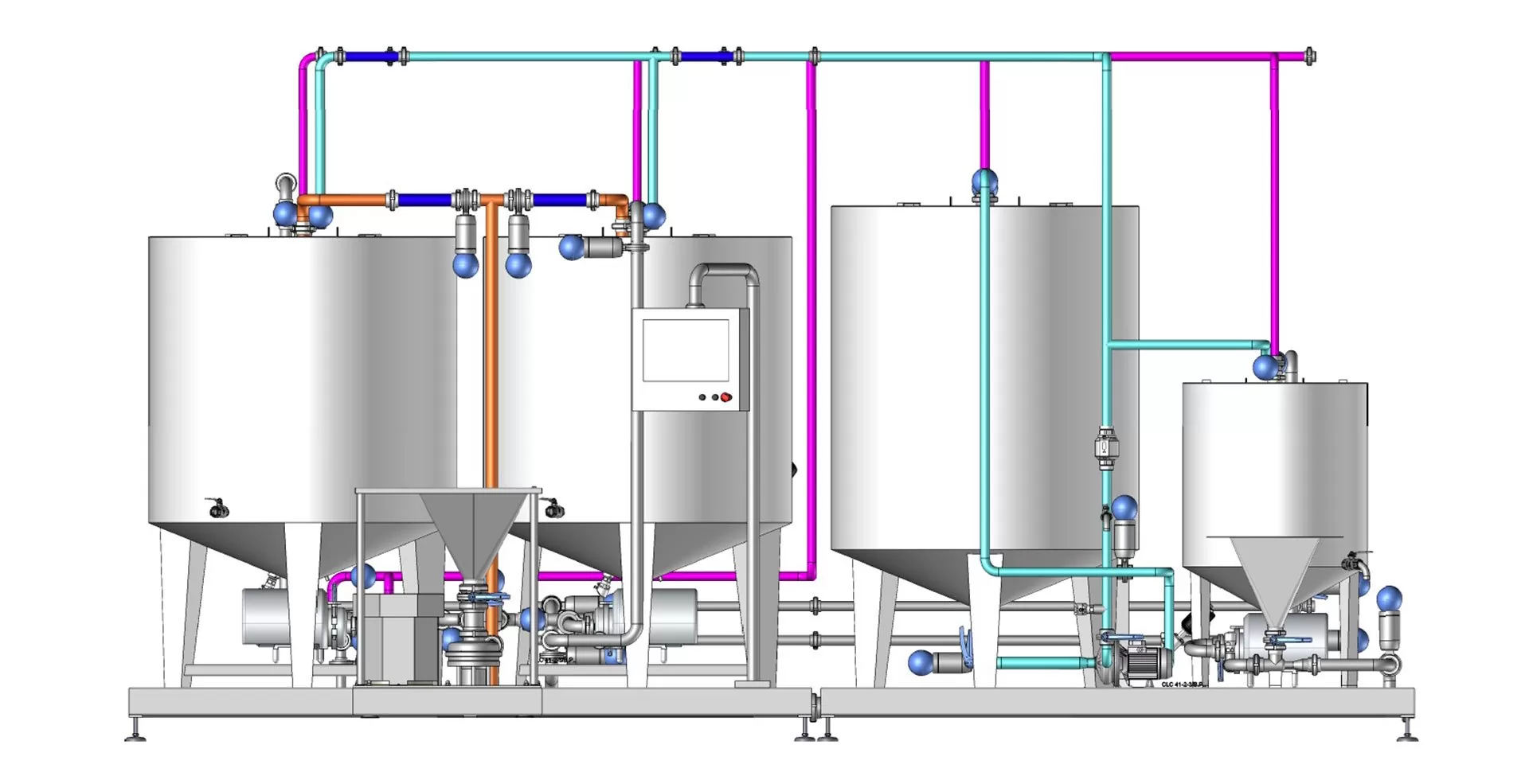 food mixing plant blueprint