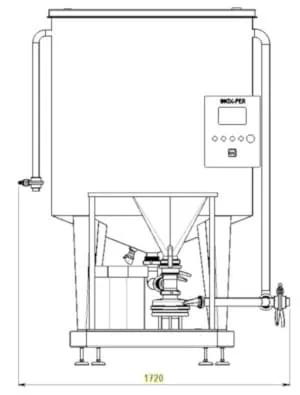 Miscelatori standard disegno tecnico 1