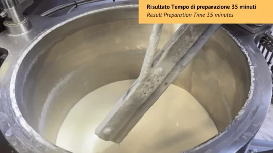 Industrial vacuum cookers: exploring new recipes, making béchamel sauce