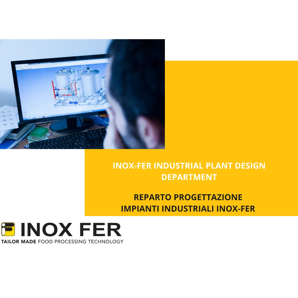 Reparto progettazione impianti industriali INOX FER: soluzioni su misura