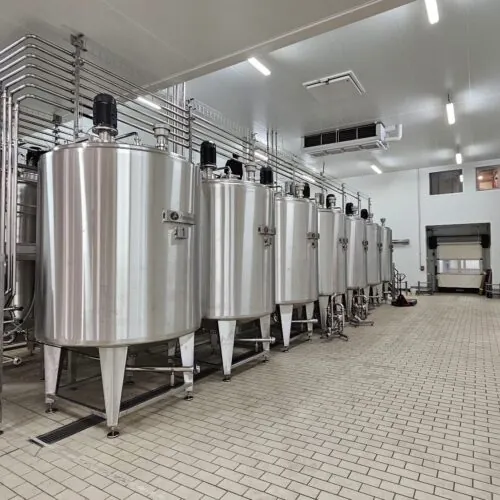 impianto con serbatoio di maturazione per produzioen gelato